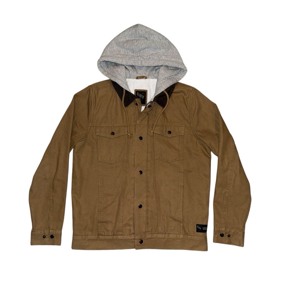 Men's Brown Jacket with Hood
